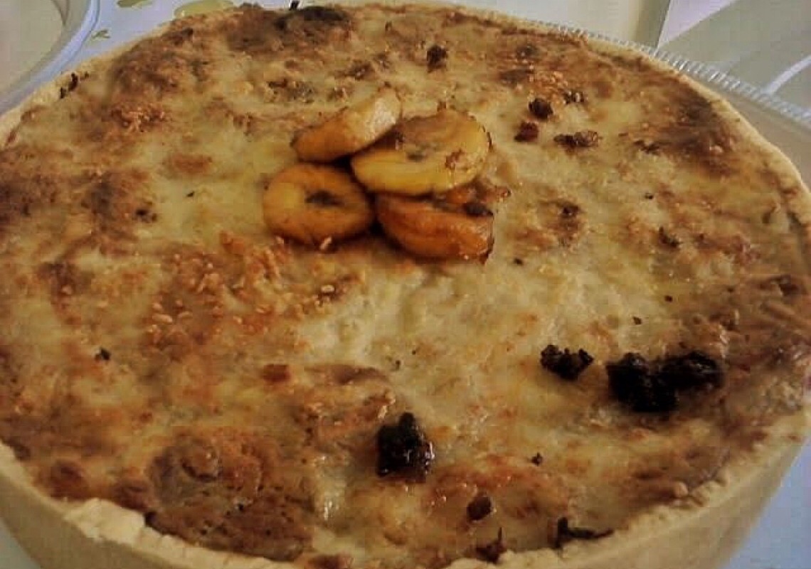 Torta de carne seca com banana da terra, uma receita com gosto de sertão da Bahia
