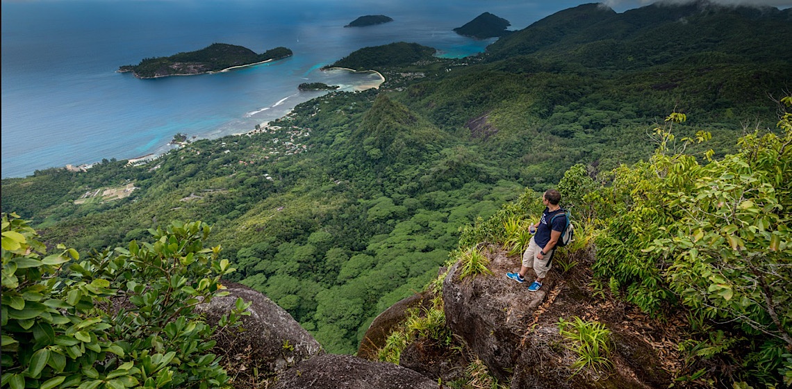 Terra, ar e água: Ilhas Seychelles e seus elementos de aventura