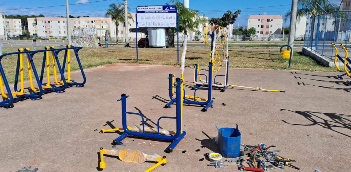 Vandalismo em parquinhos e PECs já custaram mais de R$ 740 mil aos cofres do GDF desde 2021