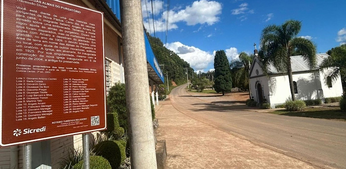 Nova Pádua inaugura roteiro de turismo religioso 