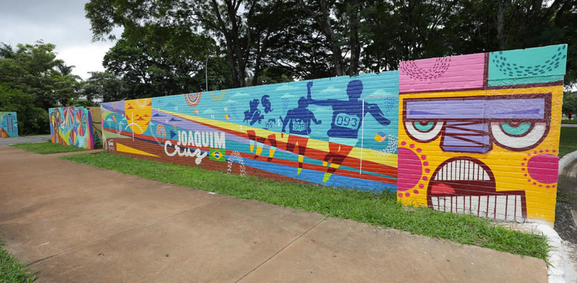 Portais do Parque da Cidade Dona Sarah Kubitschek ganham vida com obras de artistas locais