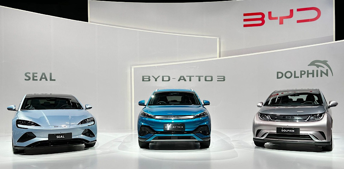 Brasil se torna o maior mercado da BYD fora da China