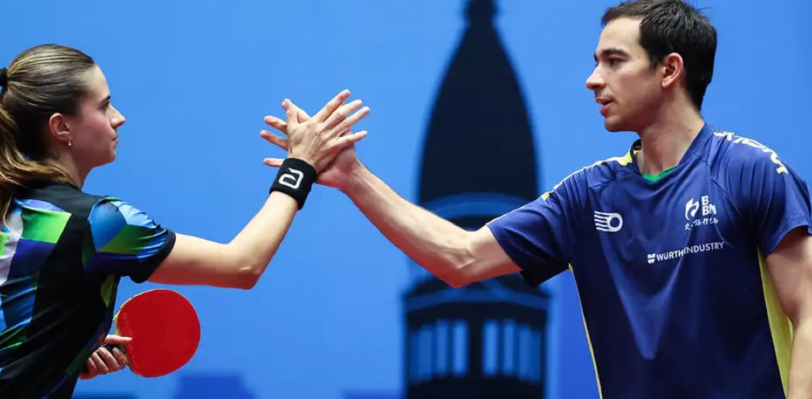 Hugo Calderano e Bruna Takahashi são campeões do Pan-Americano nos EUA 