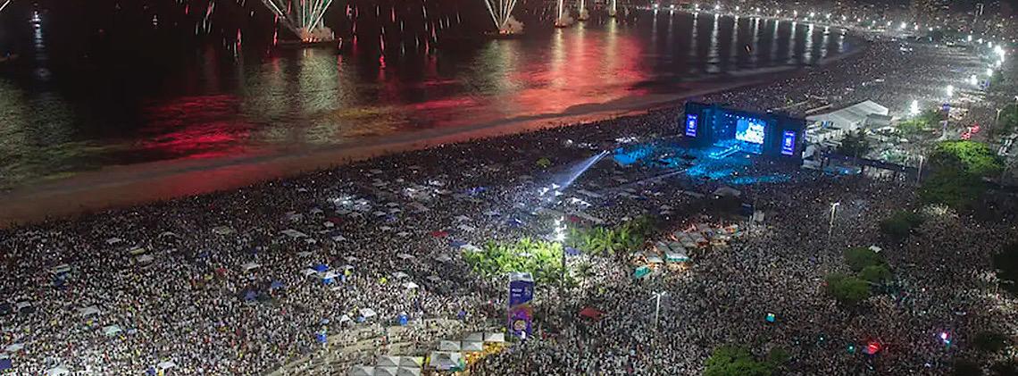 Réveillon de Copacabana receberá seis navios de cruzeiro e 300 barcos 